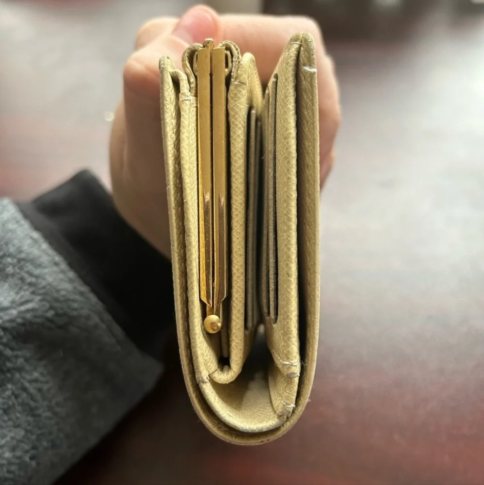 LOUIS VUITTON Cream Portefeuille Viennois Damier Bifold Wallet